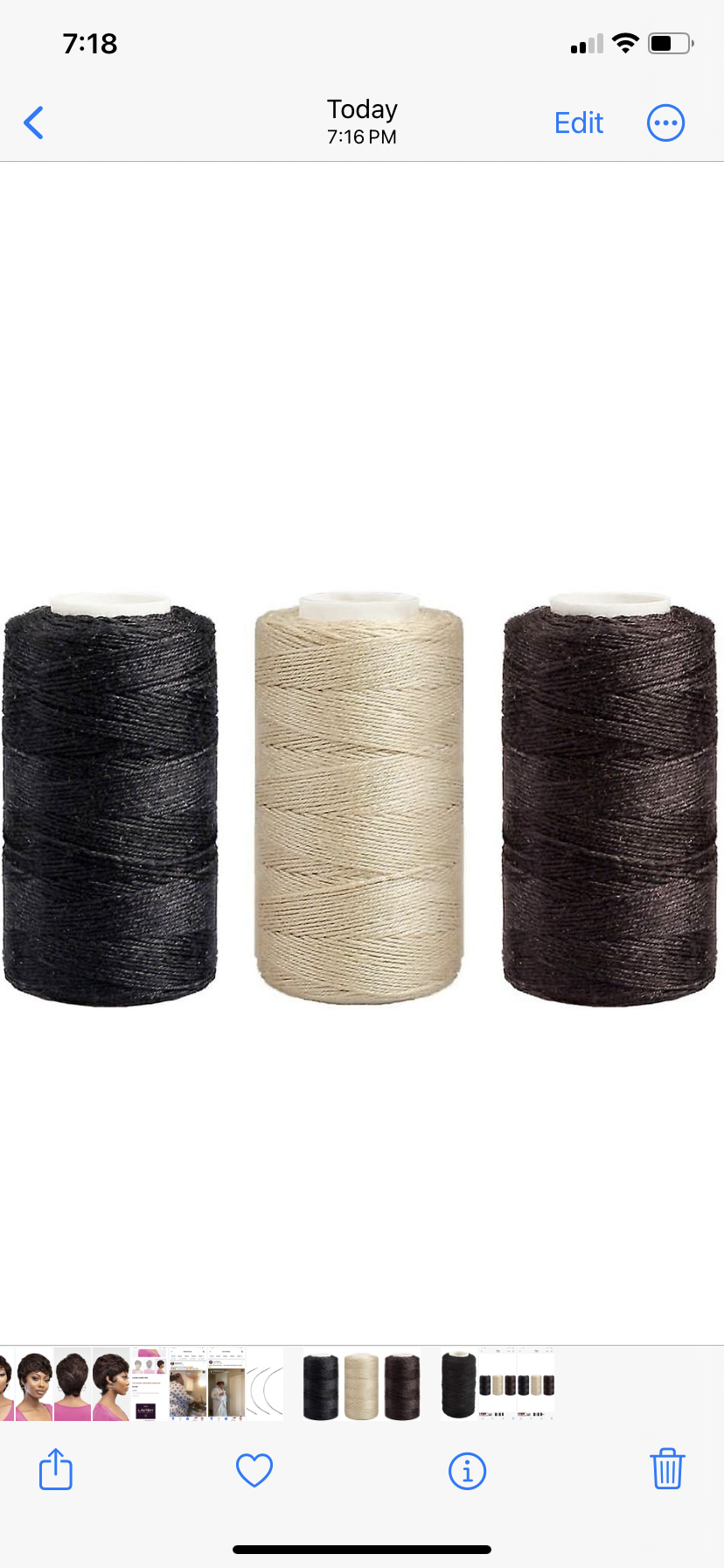 Hair weaving thread β Luluβs Hair Barn & beauty supplies