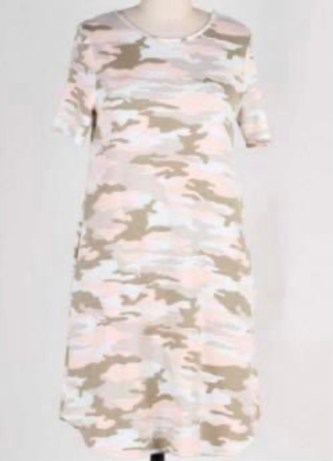 Pink camouflage dress